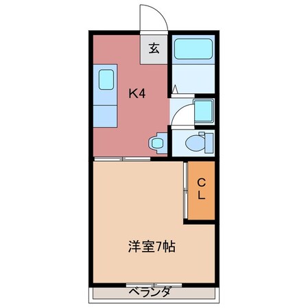 高田本山駅 徒歩1分 1階の物件間取画像